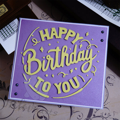 Inlovearts Happy Birthday Board Cutting Dies