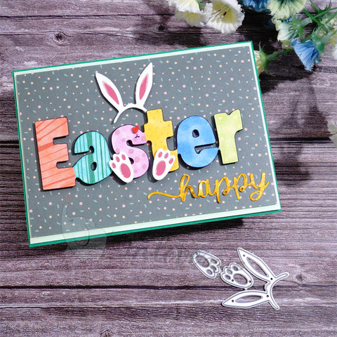 Inlovearts "Happy Easter" Word Metal Cutting Dies