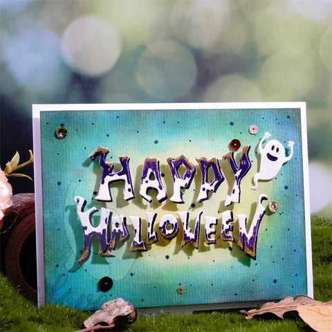 Inlovearts Happy Halloween Word Cutting Dies