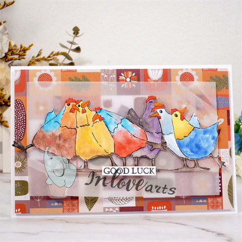 Inlovearts Happy Hens Cutting Dies