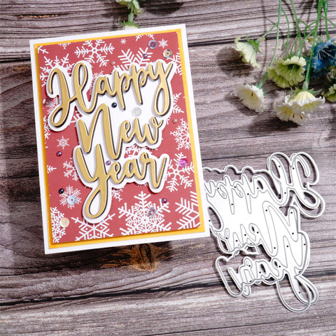 Inlovearts Happy New Year Cutting Dies