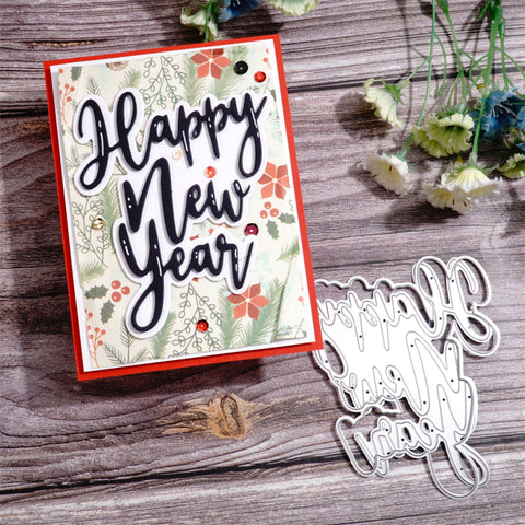 Inlovearts Happy New Year Cutting Dies