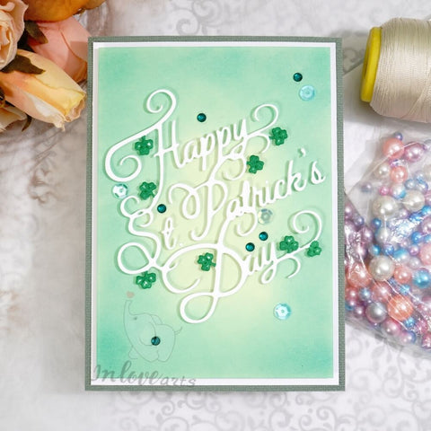 Inlovearts Happy St.Patrick Day Word Cutting Dies