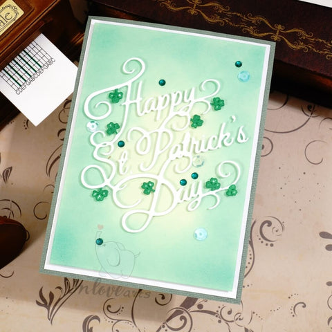 Inlovearts Happy St.Patrick Day Word Cutting Dies