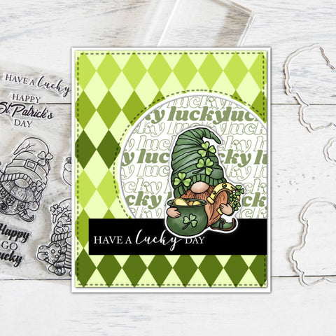 Inlovearts Happy St. Patrick's Day Die with Stamps Set