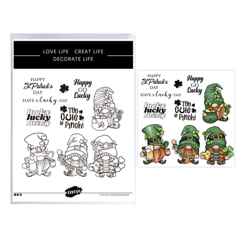 Inlovearts Happy St. Patrick's Day Die with Stamps Set