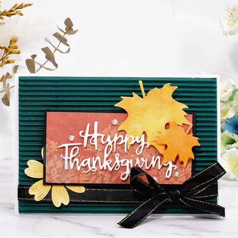Inlovearts "Happy Thanksgiving" Word Cutting Dies