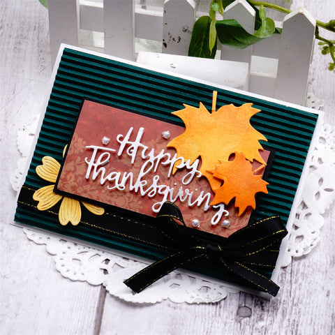 Inlovearts "Happy Thanksgiving" Word Cutting Dies