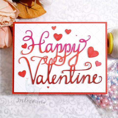 Inlovearts Happy Valentine Word Cutting Dies