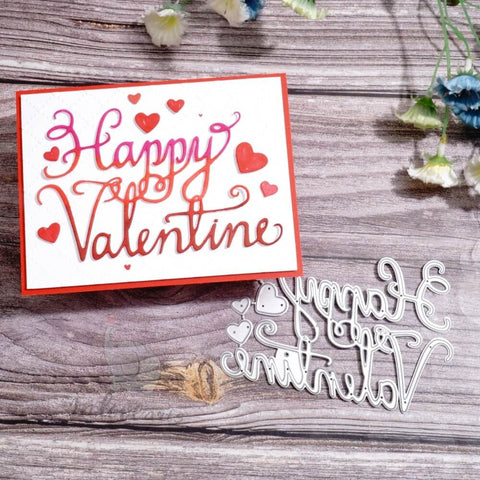 Inlovearts Happy Valentine Word Cutting Dies