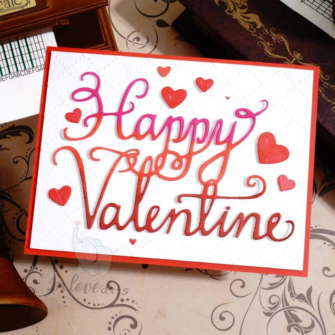 Inlovearts Happy Valentine Word Cutting Dies