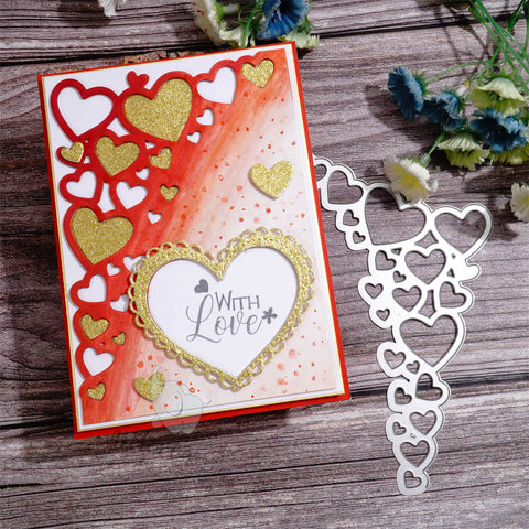 Inlovearts Heart Corner Border Cutting Dies