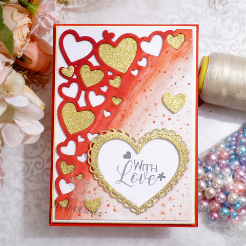 Inlovearts Heart Corner Border Cutting Dies