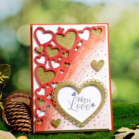 Inlovearts Heart Corner Border Cutting Dies