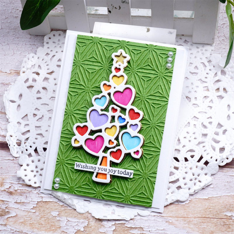 Inlovearts Heart Pattern Christmas Tree Cutting Dies