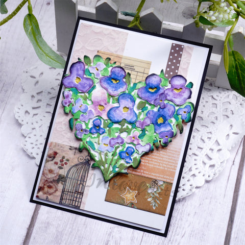 Inlovearts Heart Patterned Flower Cutting Dies