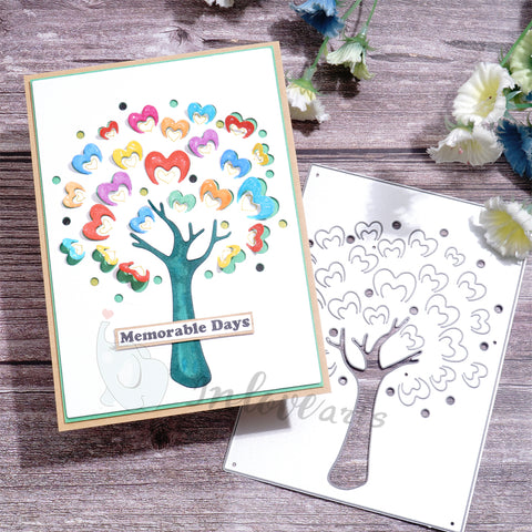 Inlovearts Heart Patterned Tree Cutting Dies