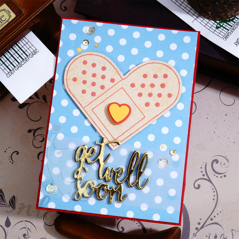 Inlovearts Heart Shape Band-Aid Cutting Dies