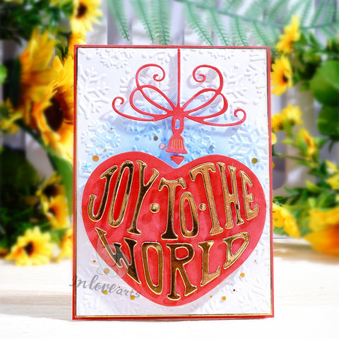 Inlovearts Heart Shaped Christmas Ball Cutting Dies