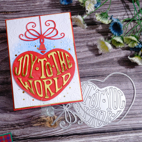 Inlovearts Heart Shaped Christmas Ball Cutting Dies