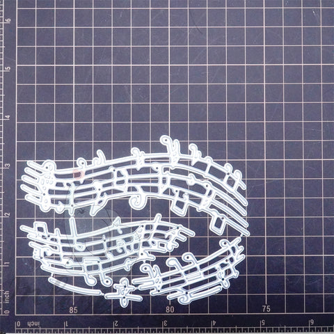 Inlovearts Heart Shaped Music Note Cutting Dies