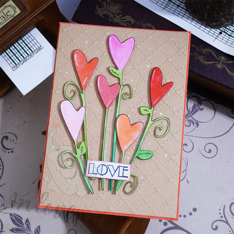 Inlovearts Heart Shaped Plants Cutting Dies