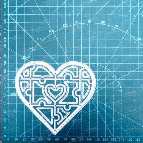 Inlovearts Heart Shaped Puzzle Cutting Dies