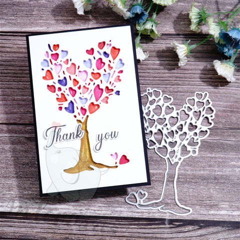 Inlovearts Heart Tree Cutting Dies