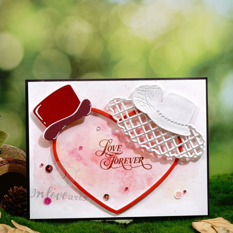 Inlovearts Heart and Couple Hat Cutting Dies