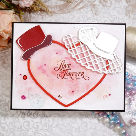 Inlovearts Heart and Couple Hat Cutting Dies