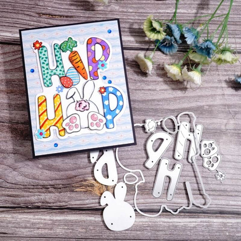 Inlovearts Hip Hop Word with Little Decorations Cutting Dies