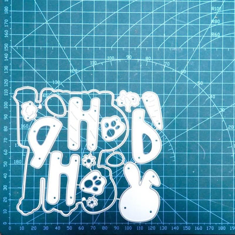 Inlovearts Hip Hop Word with Little Decorations Cutting Dies