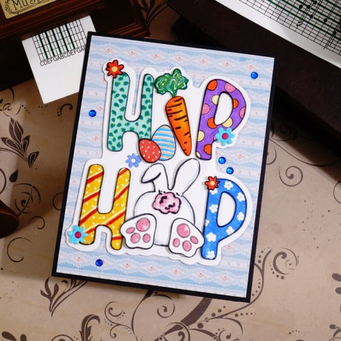 Inlovearts Hip Hop Word with Little Decorations Cutting Dies