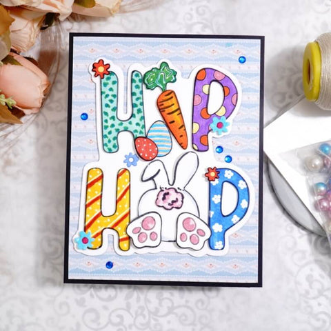 Inlovearts Hip Hop Word with Little Decorations Cutting Dies