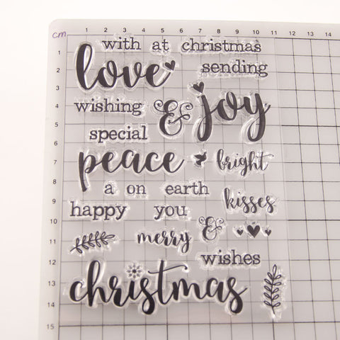 Inlovearts Holiday Wish Word Clear Stamps