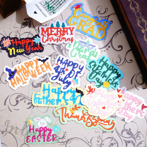 Inlovearts Holiday Words Set Cutting Dies