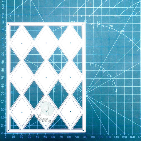 Inlovearts Hollow Grid Background Board Cutting Dies