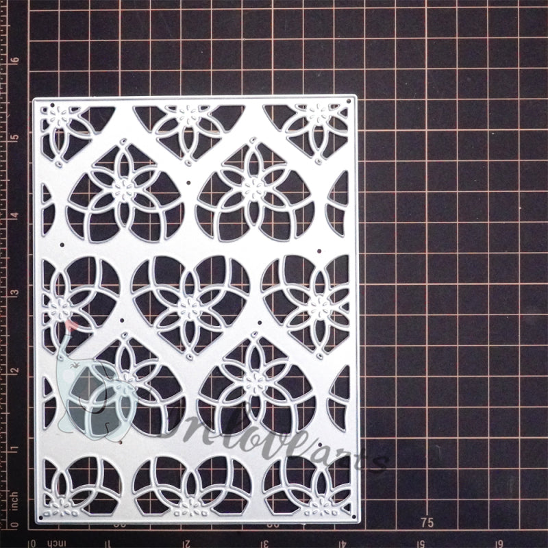 Inlovearts Hollow Heart Background Board Cutting Dies