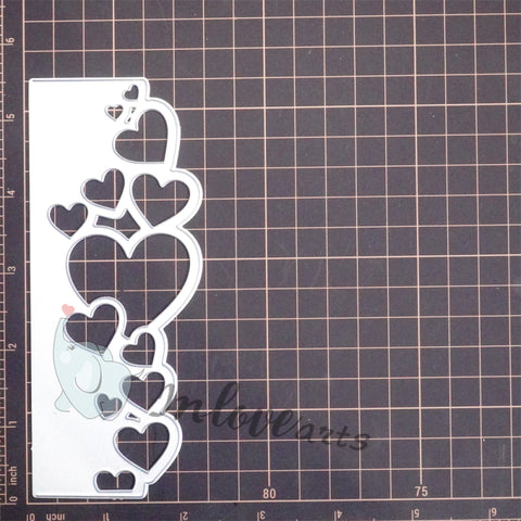Inlovearts Hollow Heart Border Cutting Dies
