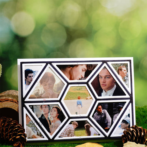 Inlovearts Hollow Hexagon Photo Frame Cutting Dies