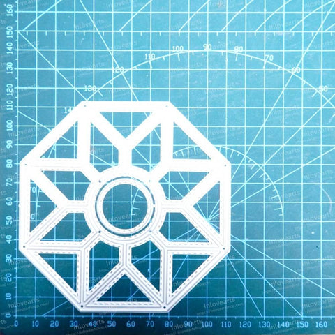 Inlovearts Hollow Octagonal Star Background Board Cutting Dies