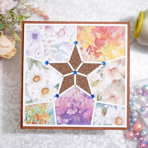 Inlovearts Hollow Star Background Board Cutting Dies