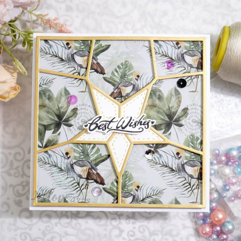 Inlovearts Hollow Star Background Board Cutting Dies