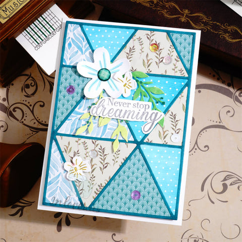 Inlovearts Hollow Triangle Background Board Cutting Dies