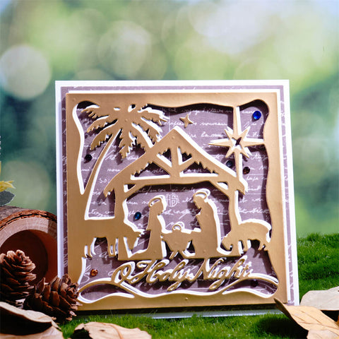 Inlovearts Holy Night Pray Background Board Cutting Dies