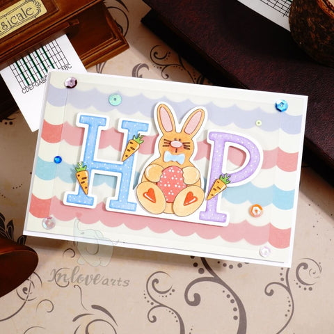 Inlovearts Hop Rabbit Cutting Dies