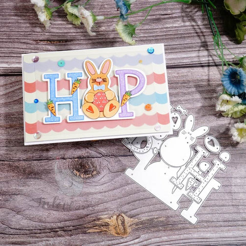 Inlovearts Hop Rabbit Cutting Dies