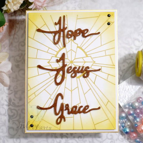 Inlovearts "Hope, Love, Faith, Jesus, Grace" Cutting Dies