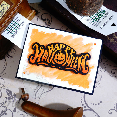 Inlovearts Horrible Happy Halloween Word Cutting Dies