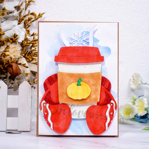 Inlovearts Hot Coffee Cup Cutting Dies
